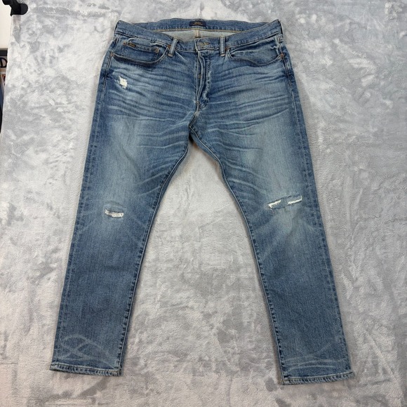 Polo Ralph Lauren Other - Polo Ralph Lauren Jeans Size 36x30 The Sullivan Slim Patchwork Distressed Light